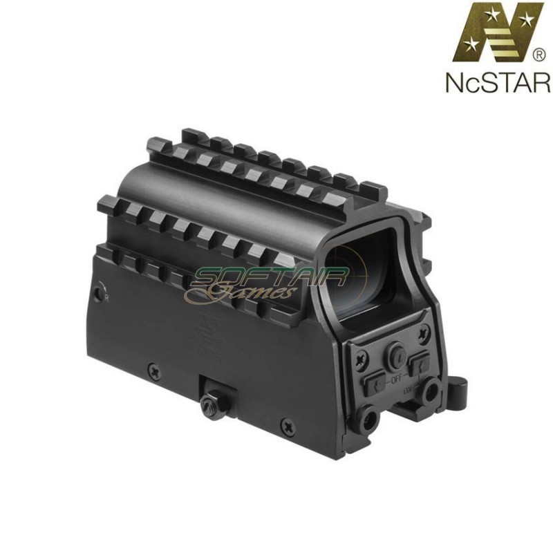 Tri-rail Armored Green Dot With Red Laser & Qd Mount Nc Star (ncs-000176)