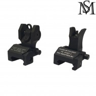 Set Sights Troy Industries Type Flip-up Black Milsim Series (ms-41-bk)
