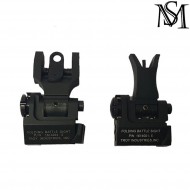 Set Sights Troy Industries Type Flip-up Black Milsim Series (ms-41-bk)