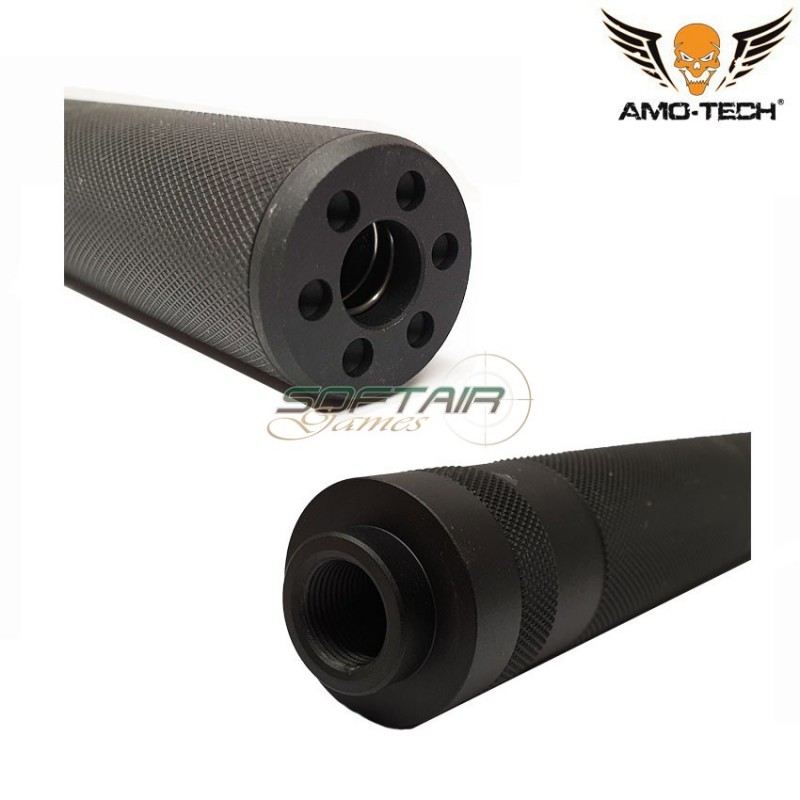 Silencer Zigr 14x1 Ccw Black 190mm Amo-tech® (amt-80-bk) Silencer Zigr 14x1 Ccw Black 190mm Amo-tech® (amt-80-bk)
