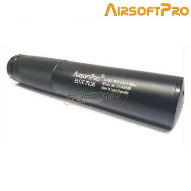 Silencer Elite Iron Sound Tech Black 210x40mm Ccw Airsoftpro® (ap-ei-sil)