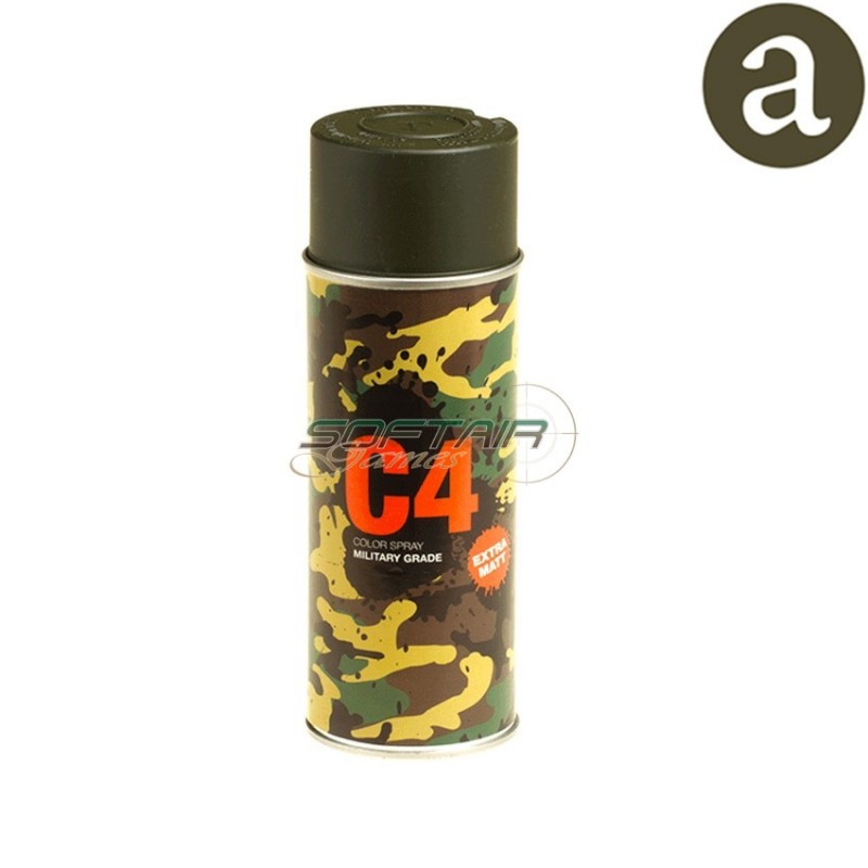 Color Spray C4 Mil Grade Od Green Armamat (aat-odg)