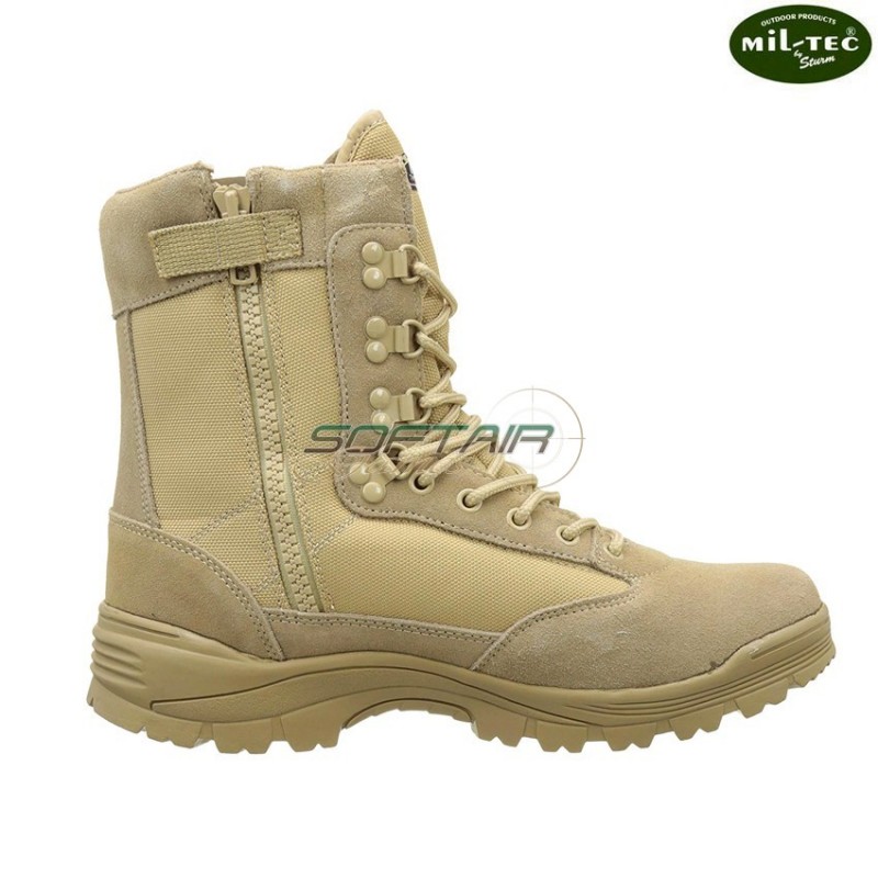 Anfibi Tactical Side Zip Desert Tan Mil-tec (12822104) Anfibi Tactical Side Zip Desert Tan Mil-tec (12822104)
