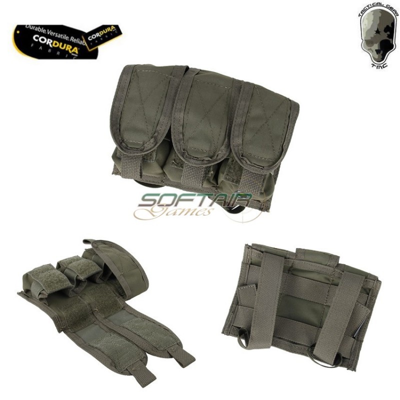 Tasca Tripla 40mm Granate 2017 Version Ranger Green Tmc (tmc-2761-rg)