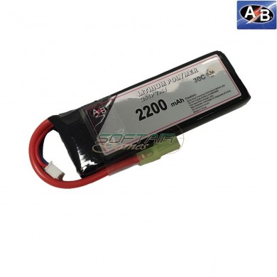 Batteria Lipo 2200mah 7.4v 30c Action Batteries (ab2s22n35)