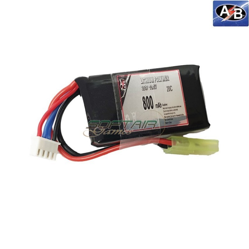 Lipo Battery 800mah 11.1v 15c Action Batteries (ab3s80n20p)