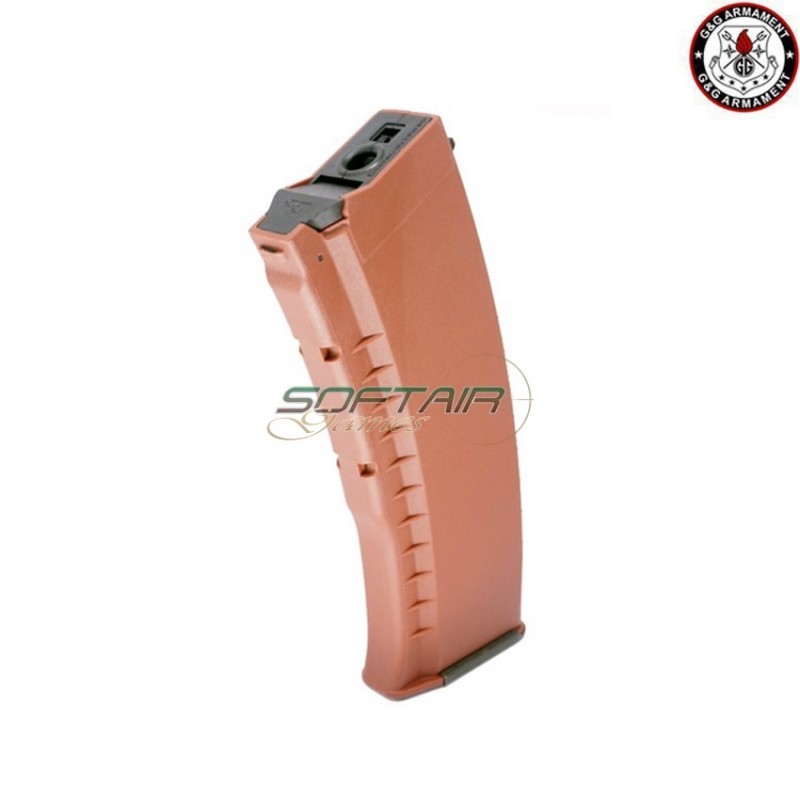 Hi-cap Magazine 450bb Brown For Ak/gk G&g (gg-08098-1)
