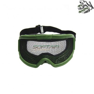 Green Snow Mask With Net Frog Industries® (fi-6058-v)