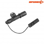 Fast 501m Tactical Flashlight Per Keymod 1000 Lumens Black Opsmen (ops-fast501k-bk)