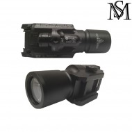 Torcia/laser X400 Led Tactical Black Milsim Series (ms-49-bk)
