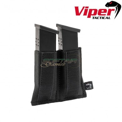 Vx Double Pistol Mag Sleeve Black Viper Tactical (vit-vmslvxdpisblk)