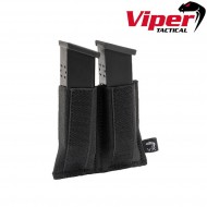 Vx Double Pistol Mag Sleeve Black Viper Tactical (vit-vmslvxdpisblk)