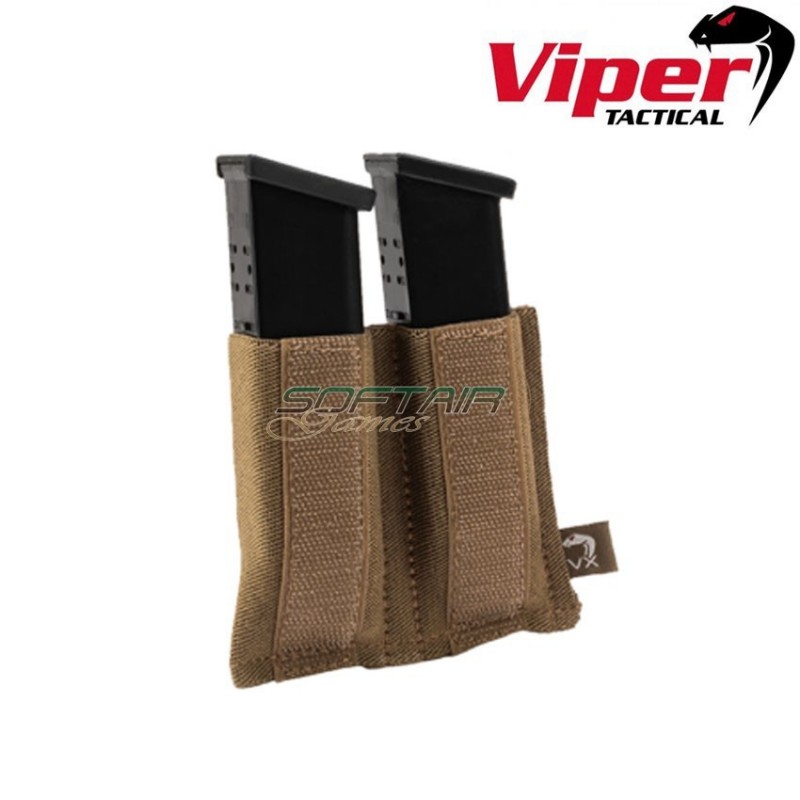 Vx Double Pistol Mag Sleeve Dark Coyote Viper Tactical (vit-vmslvxdpisdcoy)
