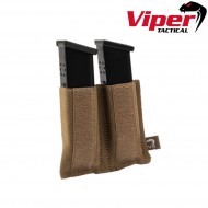Vx Double Pistol Mag Sleeve Dark Coyote Viper Tactical (vit-vmslvxdpisdcoy)