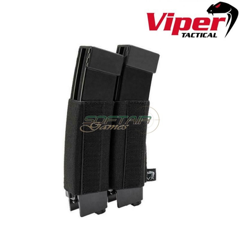 Vx Double Smg Mag Sleeve Black Viper Tactical (vit-vmslvxdsmgblk)