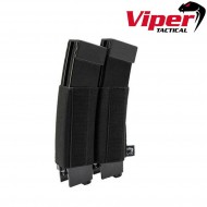 Vx Double Smg Mag Sleeve Black Viper Tactical (vit-vmslvxdsmgblk)