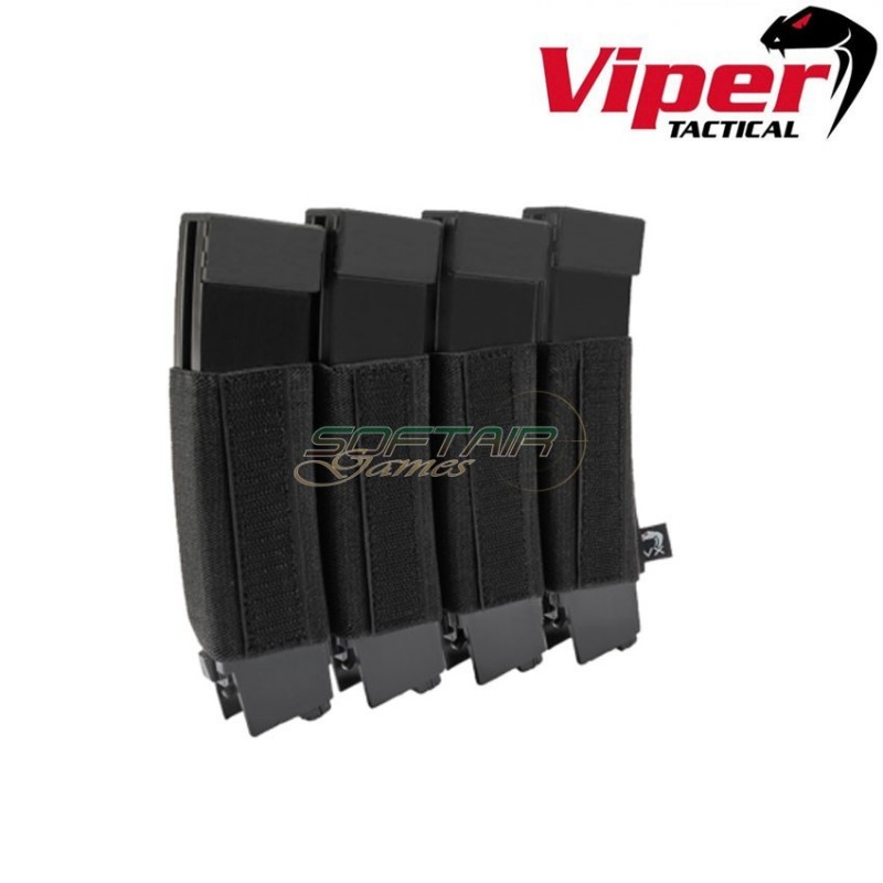 Vx Quad Smg Mag Sleeve Black Viper Tactical (vit-vmslvxqsmgblk) Vx Quad Smg Mag Sleeve Black Viper Tactical (vit-vmslvxqsmgblk)