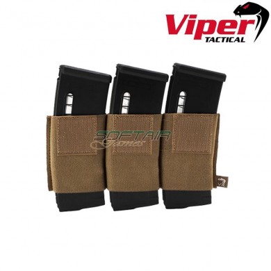 Vx Triple Rifle Mag Sleeve Dark Coyote Viper Tactical (vit-vmslvxtrirdcoy)