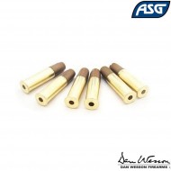 Set 6 Bossoli In Ottone Per Revolver Wg/dan Wesson Asg (asg-c6700dan)