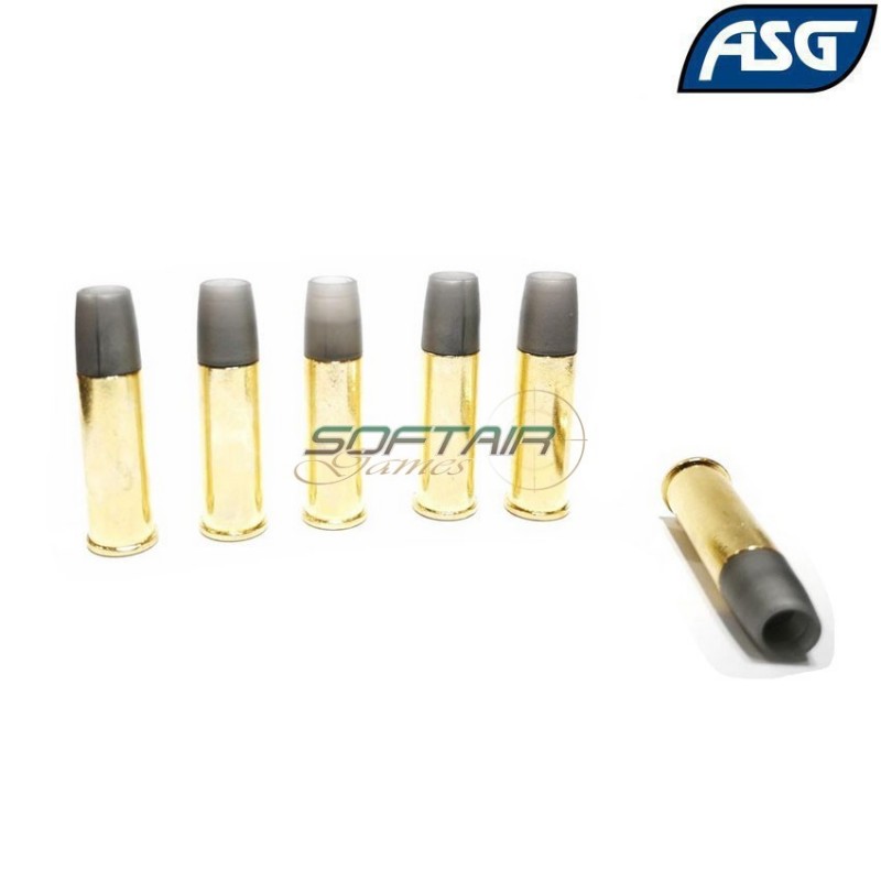 Set 6 Cartridge Shell For Revolver Schofield Asg (asg-19305)