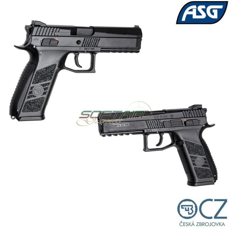 Pistola A Gas Cz P-09 Duty Black Scarrellante Asg (asg-17657)