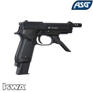 Gas Pistol M93r Ii Black Full Metal Kwa Asg (asg-19246)