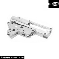 New Gearbox Shell Split Silver Cnc Qsc Sr25 8mm Retroarms (ra-7213)