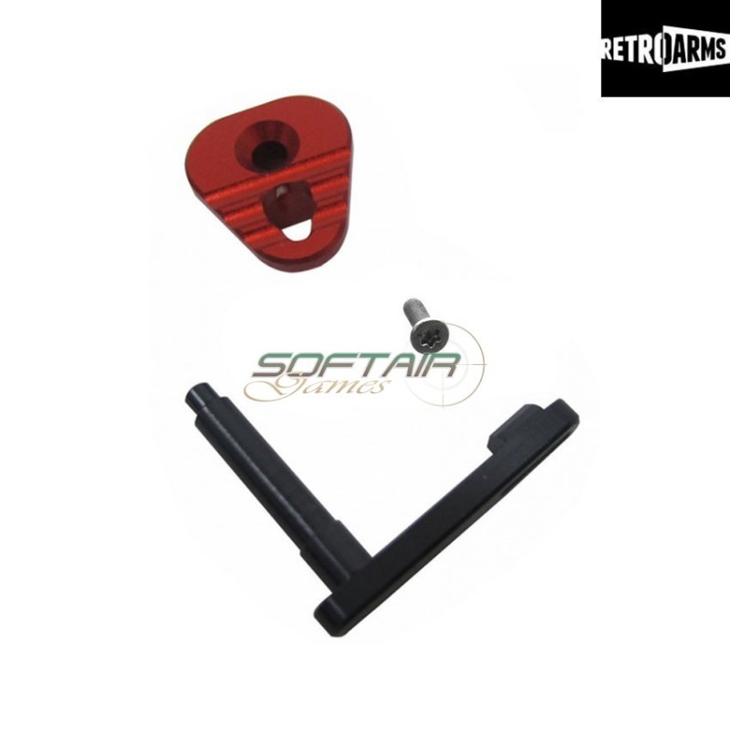 Sgancio caricatore cnc m4-b red retroarms (ra-7036) Sgancio caricatore cnc m4-b red retroarms (ra-7036)