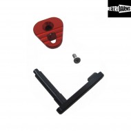 Cnc magazine catch m4-b red retroarms (ra-7036)