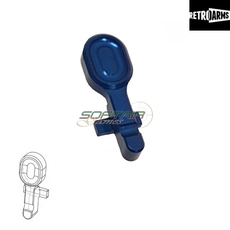 Bolt Catch Cnc M4-a Blue Retroarms (ra-6987)