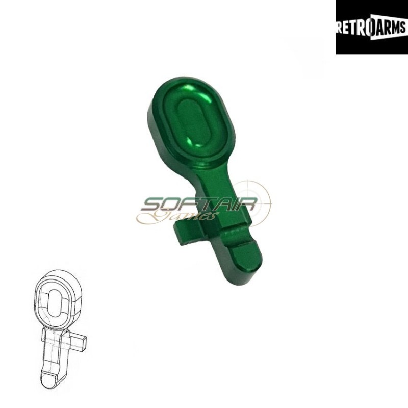 Bolt Catch Cnc M4-a Green Retroarms (ra-6606)