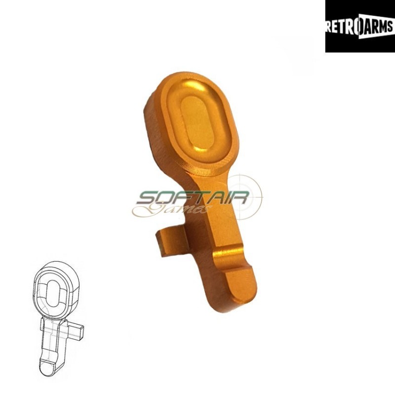 Bolt Catch Cnc M4-a Gold Retroarms (ra-6991)