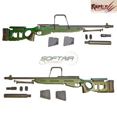 Fucile a molla sv-98 sniper rifle deluxe version raptor (rpt-sv98-std)
