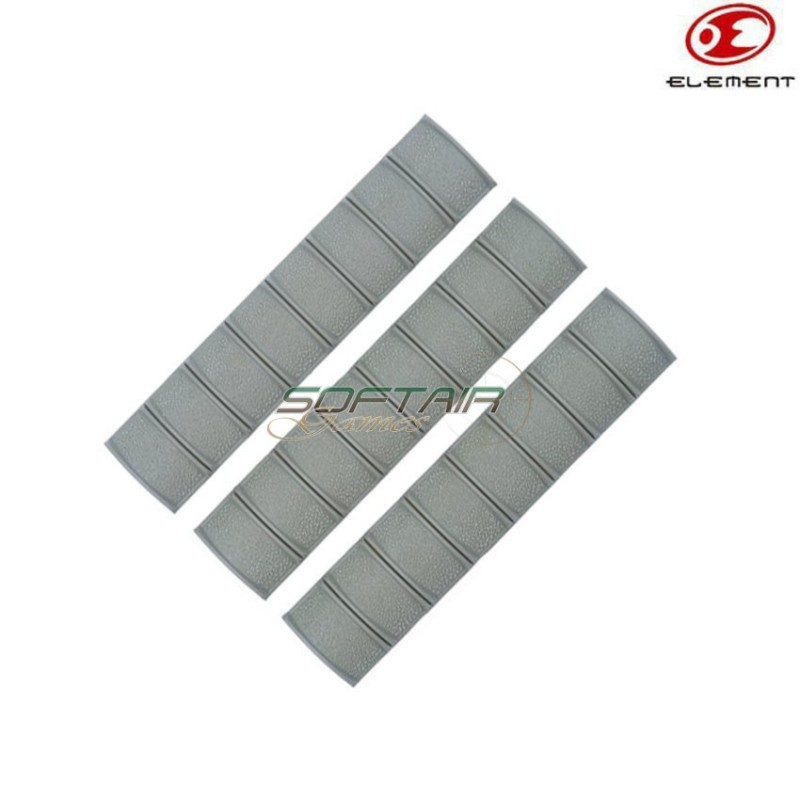 Set 3 checkered rail cover foliage green element (el-ex320-fg)