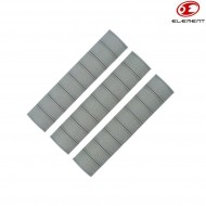 Set 3 checkered rail cover foliage green element (el-ex320-fg)