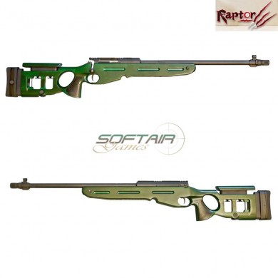 Fucile a molla sv-98 sniper rifle regular version raptor (rpt-sv98-reg)