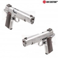 Gas gbb pistol 1911 iconic silver armorer works (aw-026388)