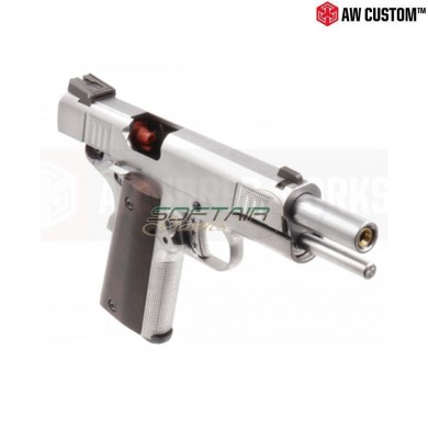 Gas gbb pistol 1911 iconic silver armorer works (aw-026388)