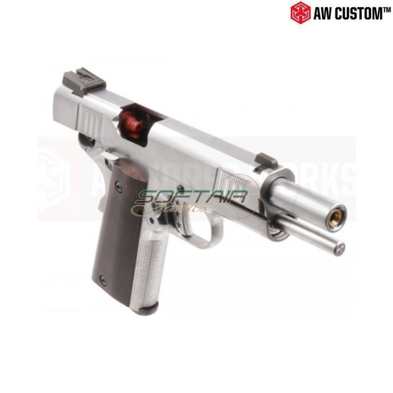 Pistola a gas 1911 iconic silver armorer works (aw-026388)