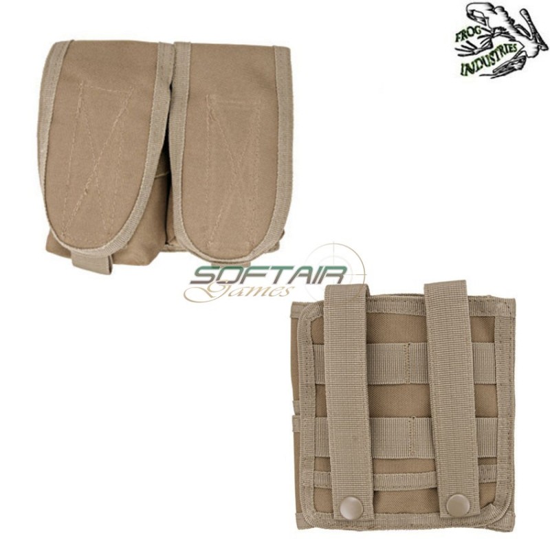 Tasca doppia per granate a mano coyote frog industries® (fi-003567-tan)