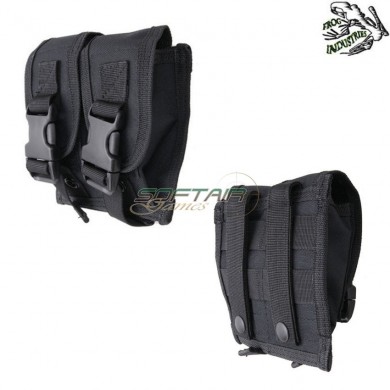 Double pouch for grenades black frog industries® (fi-003569-bk)