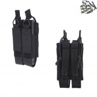 Double fast mp5/mp7/mp9 magazines pouch black frog industries® (fi-020783-bk)