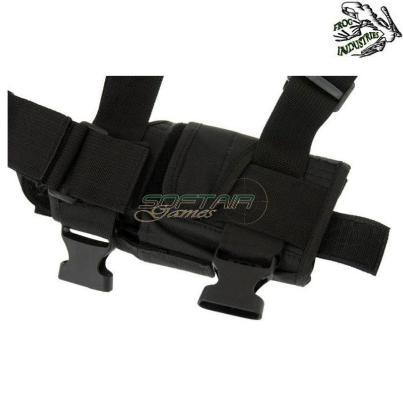 Leg Universal Holster Black Tornado For Right Hand Frog Industries® (fi-000227-bk)