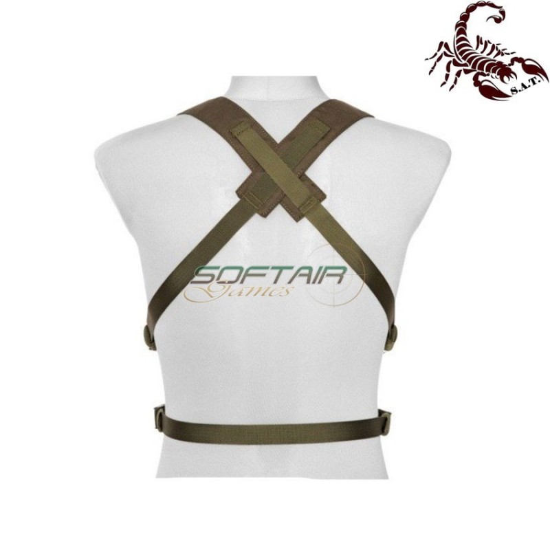 D3CRM Fast chest rig II tactical vest olive drab scorpion assault tactical® (sat-4411-od)