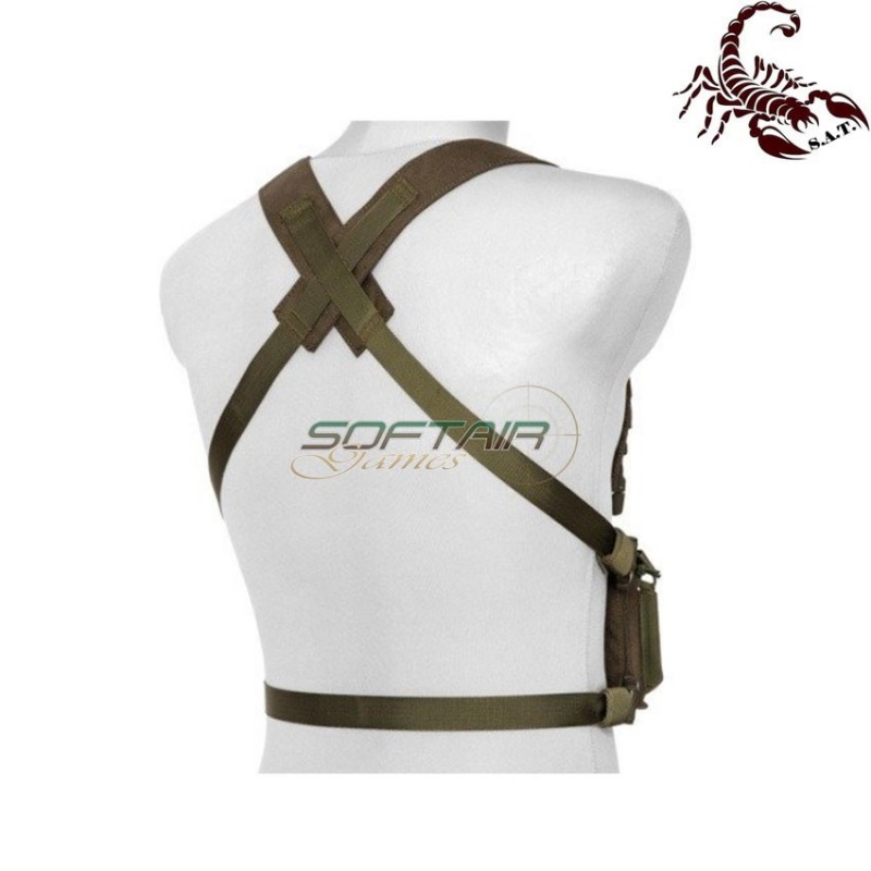 D3CRM Fast chest rig II tactical vest olive drab scorpion assault tactical® (sat-4411-od)