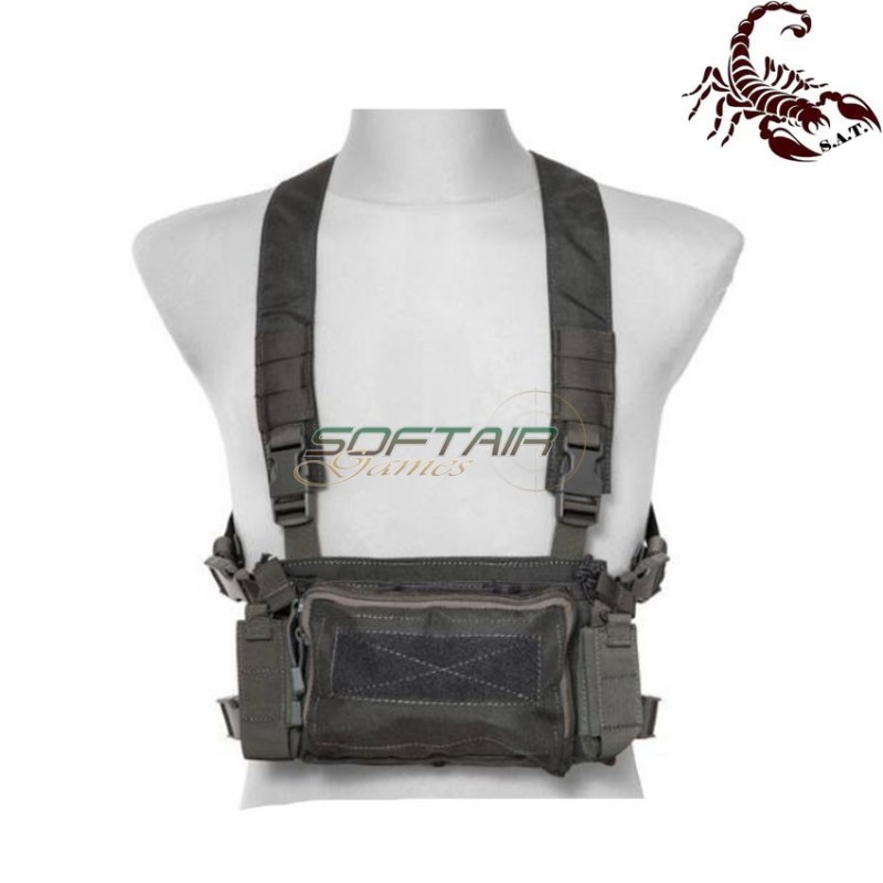 D3CRM Fast chest rig II tactical vest urban grey scorpion assault tactical® (sat-4413-ug)
