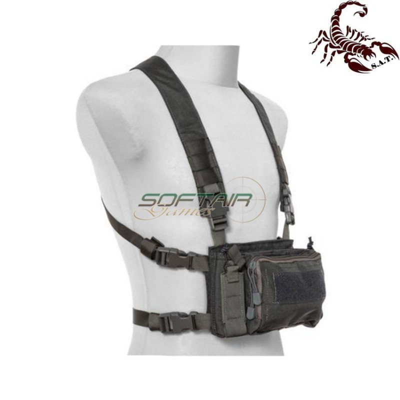 D3CRM Fast chest rig II tactical vest urban grey scorpion assault tactical® (sat-4413-ug)