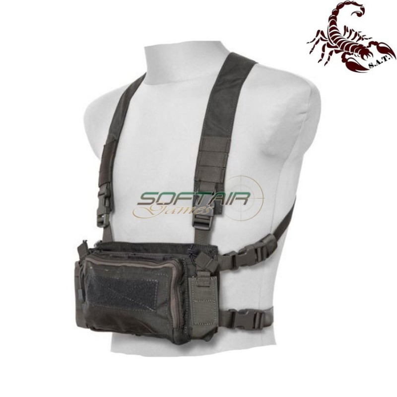 D3CRM Fast chest rig II tactical vest urban grey scorpion assault tactical® (sat-4413-ug)