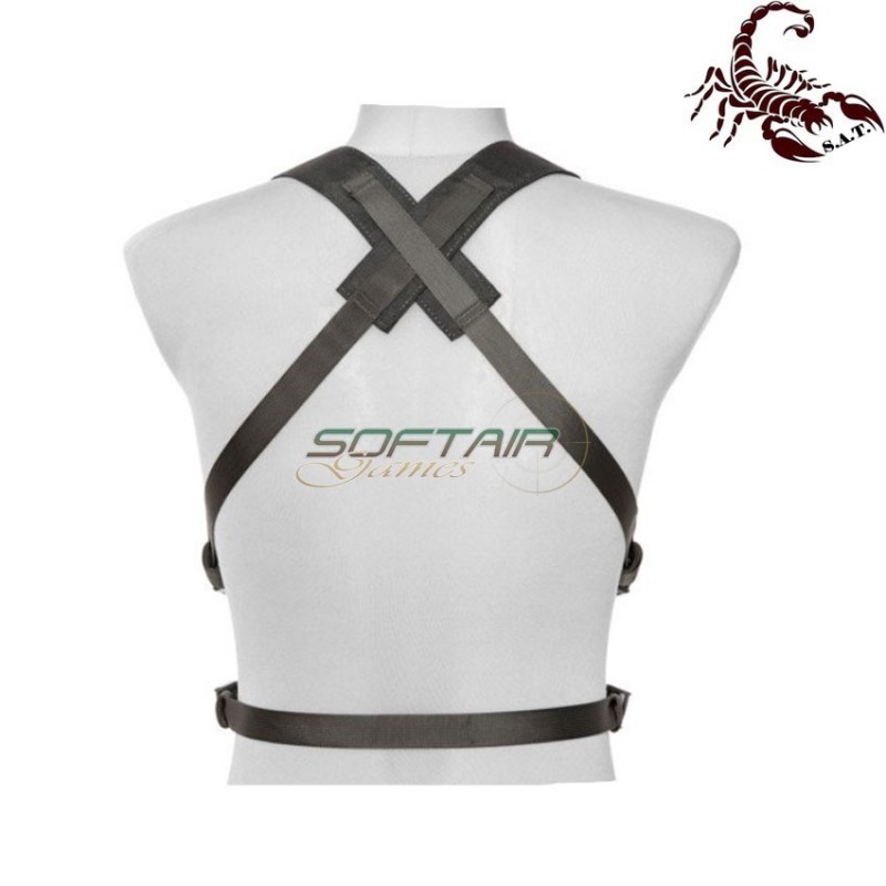 D3CRM Fast chest rig II tactical vest urban grey scorpion assault tactical® (sat-4413-ug)