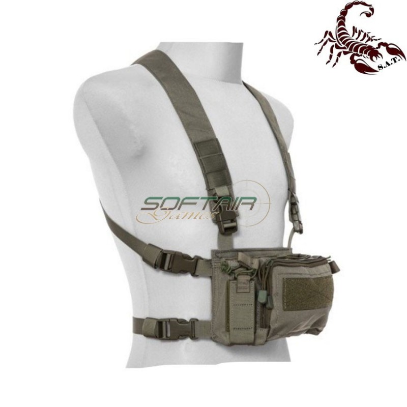 D3CRM Fast chest rig II tactical vest ranger green scorpion assault tactical® (sat-4414-rg)